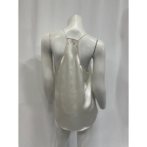 Cami Nyc 'Racer' White Charmeuse Cami Top Size S - Picture 3 of 5